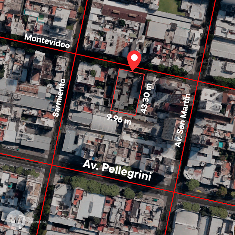 Terreno para edificio - Montevideo 1045 - Centro - Rosario | Venta