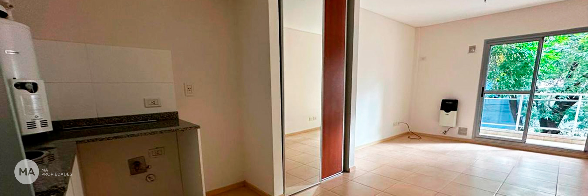Departamento monoambiente - Suipacha 1100 - Lourdes - Rosario | Alquiler