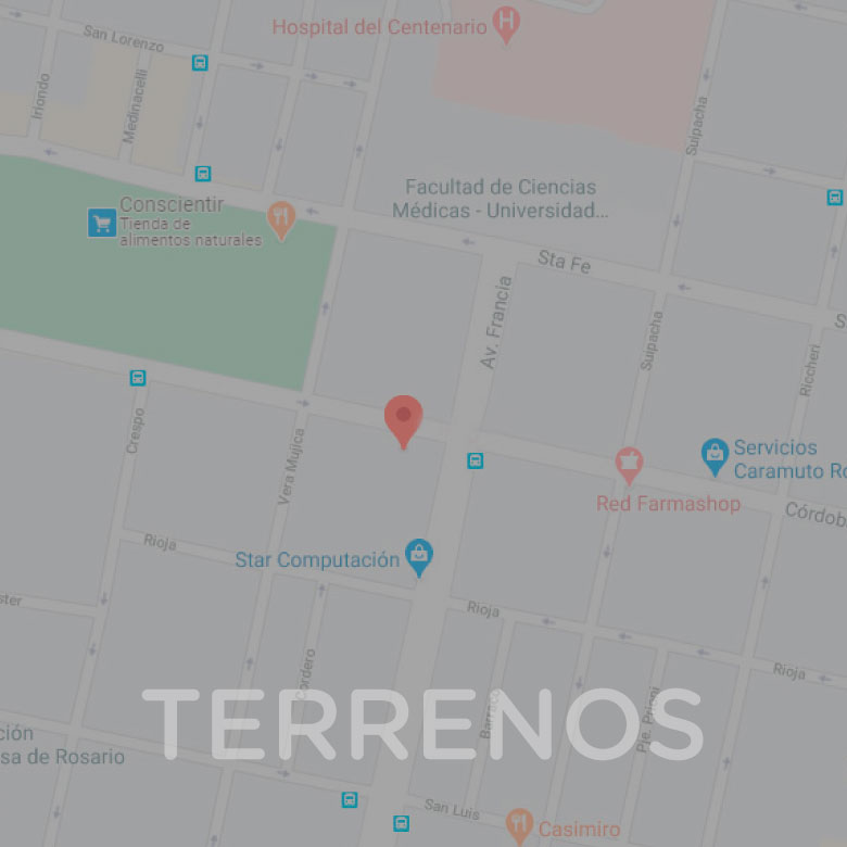 Terreno 346 m2 - Cordoba 3100 - Centro Rosario